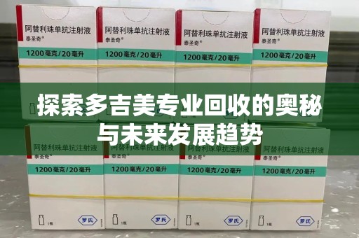 青岛探索多吉美专业回收的奥秘与未来发展趋势